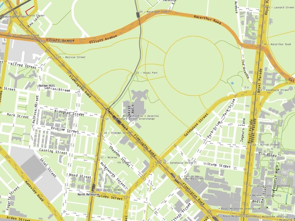 kart Kral uşaq xəstəxanası Melbourne
