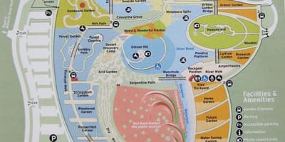 Kral Botanika bağı xəritədə
