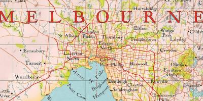 Dünya Melbourne xəritə