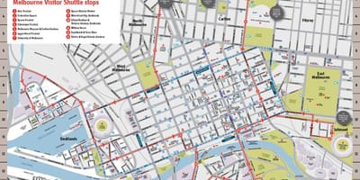 Yaşadığım Melbourne yerləri xəritəsi